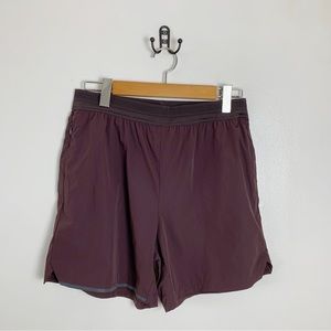 Alphalete Men's Burgundy Studio Shorts 6" Sz Large